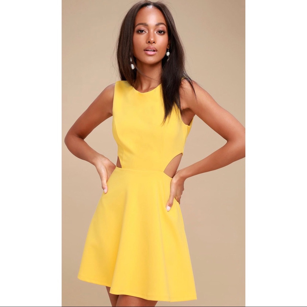 Cutout Skater Dress